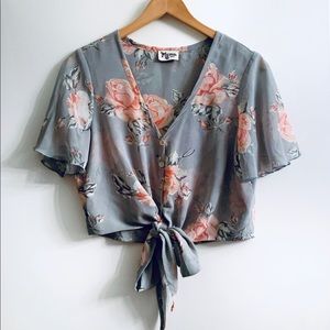 Show Me Your MuMu Tortuga Tie Front Top